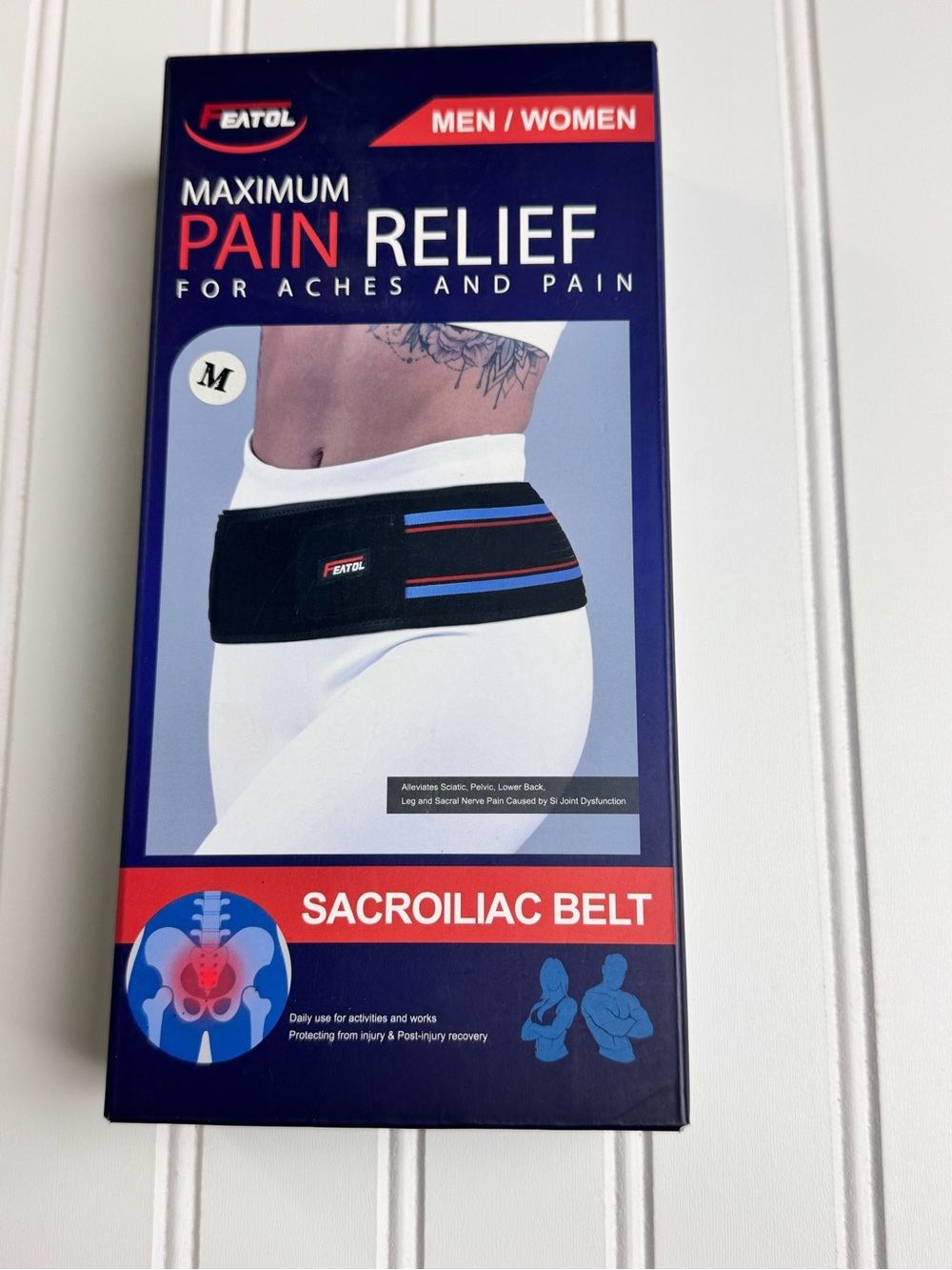Sacroiliac Belt for Women & Men - Black